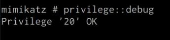 Mimikatz privilege::debug output Mimikatz privilege::debug output